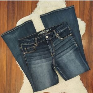 American Eagle Dark Wash Boho Flare